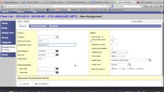 Creating Assignments in Aspen
