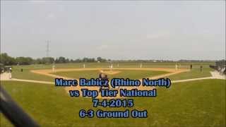 Marc Babicz (Rhino North) vs Top Tier National 7-4-2015 (MissileDefense) (6-3 Ground Out)