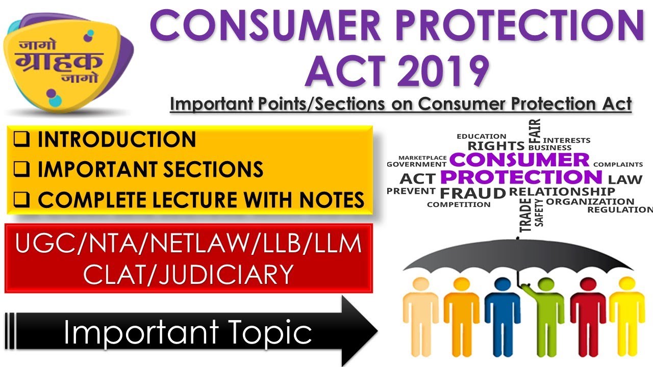 CONSUMER PROTECTION ACT I Important Sections (NET/JRF, LLB EXAM) - YouTube