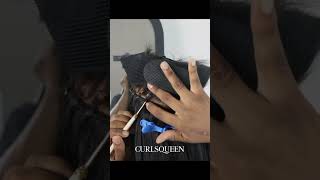 How To: Detailed Microlink Weft Extensions On My Short Hair | CurlsQueen