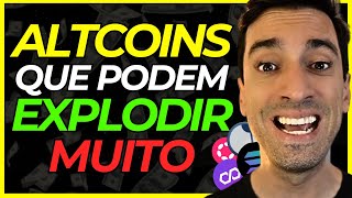 🚀 CRIPTOMOEDAS ALTCOINS QUE PODEM EXPLODIR MUITO! CRIPTOS QUE VÃO SUBIR MAIS QUE BITCOIN!