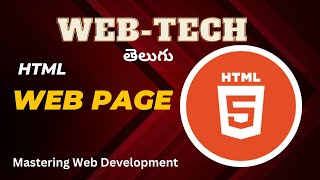 1. Create Web Page in HTML || HTML Tutorials for Beginners in Telugu
