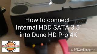 How to connect internal HDD SATA 3.5\