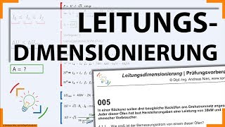 Aufgabe 005 ::: Leitungsdimensionierung :: Leitungsberechnung ::: VDE 0298 :: Mathe :: Elektroniker