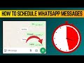 How to Schedule WhatsApp Messages (iPhone & Android) – 2025 Guide!