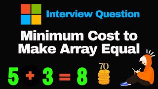 Minimum Cost to Make Array Equal | LeetCode 2448 | Binary Search | Python Solution