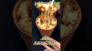 Viral Kulhad Pizza Recipe 🍕|how to make kulhad pizza at home in 10 mins😍| #shorts #viral #ytshorts