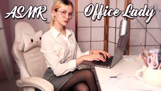 ASMR office lady's day 👠 Writing, Typing and Paper Sorting