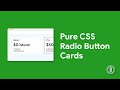 Radio Button Card only with HTML & CSS - Live Coding | EL Creative Media