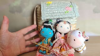 Unboxing Cutest Radha Krishna cloth dolls