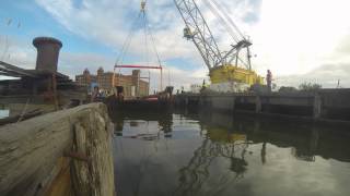 LCT 7074 refloat timelapse at Birkenhead