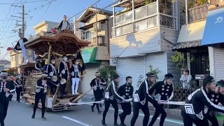 令和3年11月7日　八田寺町だんじり抜魂式町内曳行