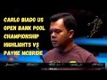 Carlo Biado US Open Bank Pool Championship Highlights vs Payne McBride