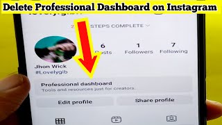 How to Delete Professional dashboard on Instagram New update