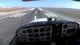 My Smoothest C172 Landing! Larnaca Intl Airport - GoPro 4 Session POV Cockpit Pilot's View Touch\u0026Go