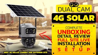 ACTIVE PIXEL 4G SOLAR DUAL CAM PT | UNBOXING | FULL DETAILS \u0026 CAMERA INSTALLATION VIDEO