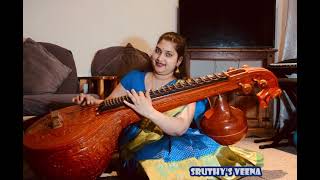 Oru Murai Vanthu Parthaya | song (Manichithrathazhu )Veena cover by Sruthy Shine❤️❤️