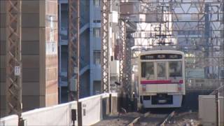 京王7000系7723F編成　各駅停車新宿ゆき　笹塚発車　(‘17/2/20)