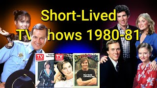 1980-81 Short-Lived TV Shows