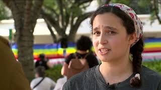 Students rally to protest Florida's recent education laws and restrictions