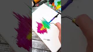 EKG umelca či pestrofarebný abstrakt? 🌈 Vytvor si efektné umenie ľahko a rýchlo!🤩🎨 #artmie #abstract