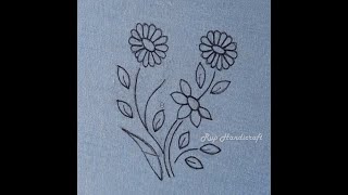 HAND EMBROIDERY !! Botanical Flower Embroidery,Flower Embroidery Design,Allover Design Embroidery