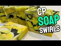 CP Soap Swirling Techniques | Making Lemon Soap Swirl | Soap School