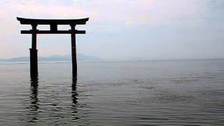 日本滋賀縣的白鬚神社湖中鳥居