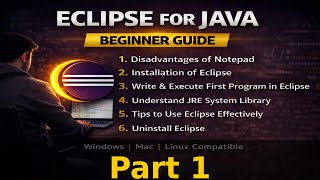 Eclipse for Java Beginners | Installation, First Program & Complete Guide Part 1