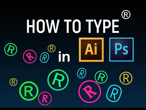 How To Type ® R Symbol in Illistrator and Photoshop How To Type ® R Symbol in Illistrator and Photoshop