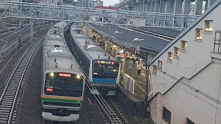 JR東日本宇都宮線E231系普通小田原行き東十条駅通過