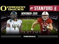 Pivotal Pac-12 Rivalry Game! (Oregon vs. #7 Stanford 2015, November 14)