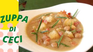 ZUPPA DI CECI  - facile, saporita e super cremosa - Ricetta veloce