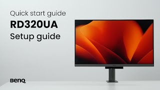 BenQ RD320UA monitor: Unboxing \u0026 quick start guide