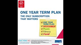 Add Bharti AXA Life Flexi Term Pro -One Year Term Plan Option to your subscription list.