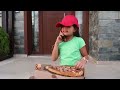 Öykü nün pizzasını kim yedi pizza delivery to our house from food truck fun kids video