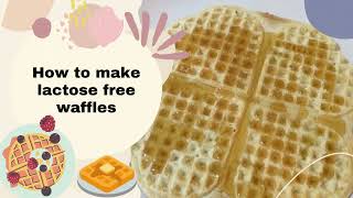 “How to make a lactose free waffle and honey dipped apple toppings * in 6 steps *