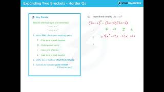 How To Expand Double Brackets (Expand Two Brackets) GCSE & IGCSE Maths
