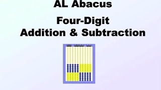 AL Abacus   Four Digit Addition and Subtraction 2015