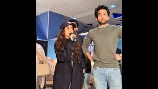 SajalAly and BilalAbbasKhan At Emporium Mall  to promote their movie "khel khel mein"