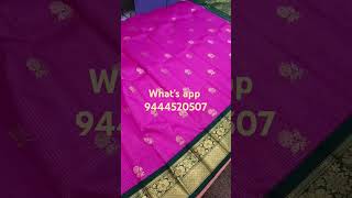 Price:9,499//- Thirubuvanam Handloom silk sarees one side border with out blouse and silk mark ❣️