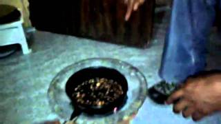 20110425 Ethiopia Chalachew  Gondar Tours 8 - home making coffee.3gp