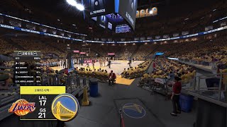 NBA 2K25 1st Playoff West 2R G4 LA Lakers vs Golden State Warriors LAL 4-0 Swept Magic 29pts