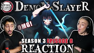 MUICHIRO IS NEXT LEVEL!! Demon Slayer Season 3 Episode 8 REACTION! | 3x8 "The Mu in Muichiro"