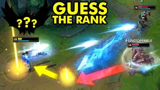 Can you GUESS THE RANK of these LOL Players?