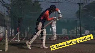 kl rahul batting in net  (net practice )