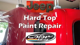 Jeep Hard Top Paint Repair using the Color N Drive Touch Up Paint System