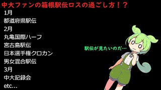 中大ファンの箱根駅伝ロスの過ごし方！？