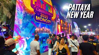 [4K] Pattaya New Year 2025. Countdown. Thailand 2024