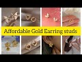 Affordable Trending Gold Earrings Studs designs for girls & Ladies 🔥|| Trendz hub